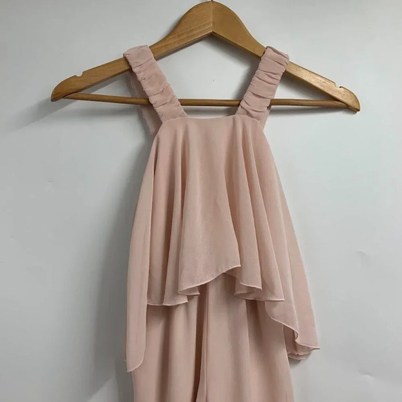 Abel Lula Girl's Sleeveless Sheer Ruffle‎ Zip Up Jumpsuit SIze 6 - Picture 3 of 15